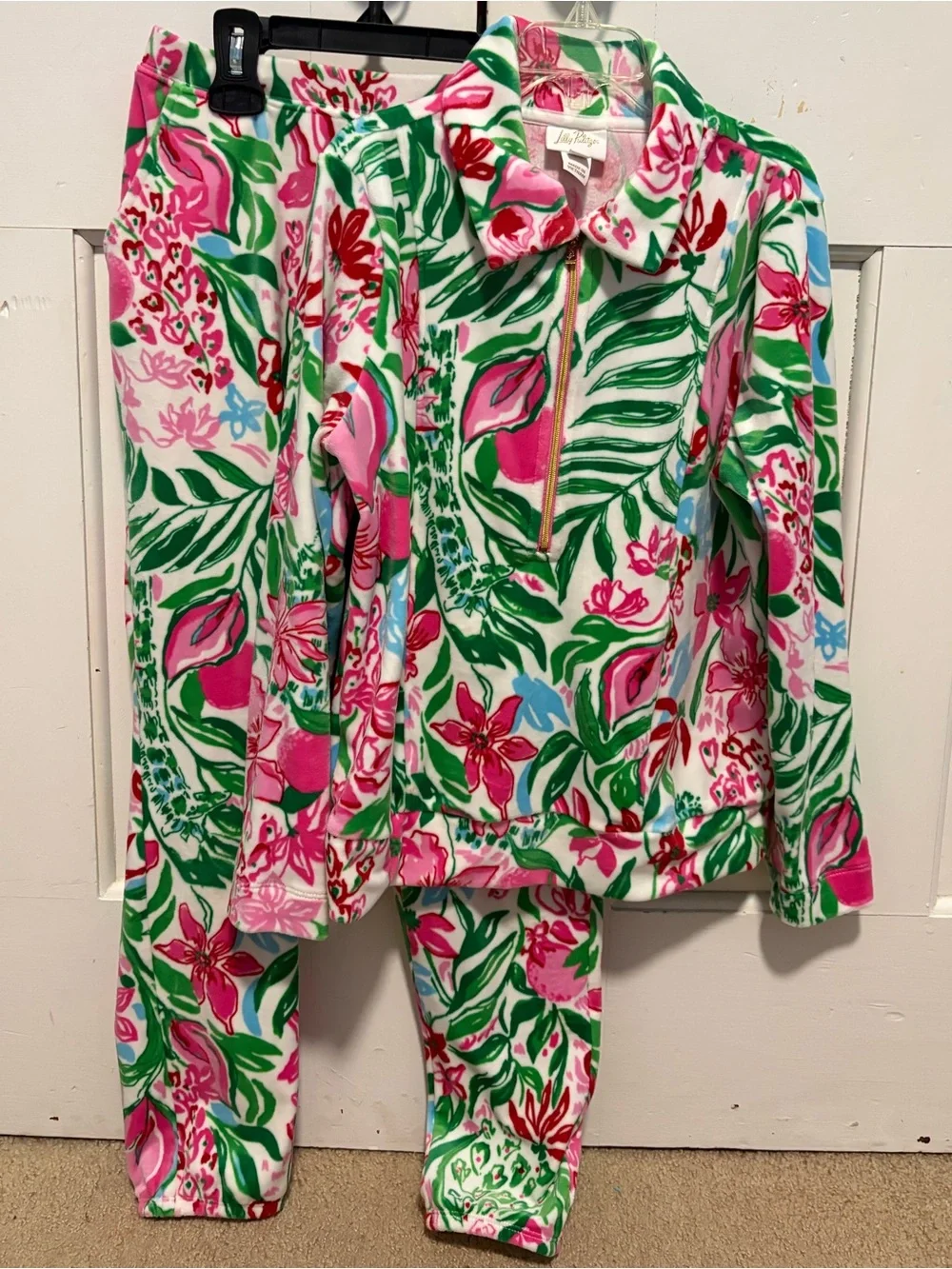 Lilly Pulitzer Girl’s Velour Tracksuit - Picture 2 of 16